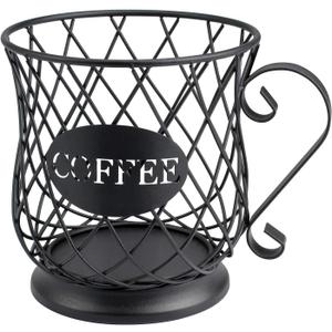 TreeLen K Cup Holder Coffee Pod Holders for 35 Kcups Keurig Storage Organizer Coffee Bar Accessories for Counter - Matte Black