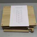 YUFAM 66in Tall Bookshelf 6-Tier Small Narrow Bookcase, Skinny Book Shelf for Small Space, Farmhouse Slim Shelf with Storage, Wood Freestanding Display Thin Bookshelves for Living Room, Natural