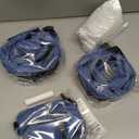 YEEKORO Vacuum Bag for Travel, Professional IPX8 Waterproof Reusable Vacuum Compression Bags for Travel Suitcases, Durable Space Saver Bag(3 PACK,With Pump) (Blue)