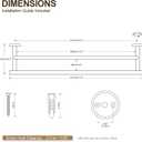 SEIDO Double Towel Bar for Bathroom Wall 18”L, 304 Stainless Steel Brushed Nickel Towel Bar, 2-Bar Design Bathroom Towel Rack, Brushed Nickel, 18 inch