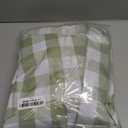 Checkered Tablecloth Rectangle, 2 Pack Gingham Table Cloths Waterproof Wrinkle Free Buffalo Plaid Table Covers Washable for Dining, Parties & Outdoor Picnic(Sage Green and White, 52"70")