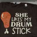 Thanksgiving She Likes My Drumstick Funny Couple Match Men T-Shirt, Size L