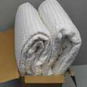 Waffle Heated Throw Blanket, Machine Washable Electric Blankets Fast Heating with LCD Controller, 6 Heat Levels & 1-4H Time Settings, ETL Certified Heat Throw for Couch, White, 50" x 60"