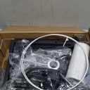 Fixwal Nightstand with Lights Bedside Table with 3 Color Temperatures Bulb, Night Stand with Charging Station End Table with Adjustable Fabric Drawer for Bedroom Dorm (Rustic Brown & Black)