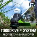 Greenworks 40V 15" Cordless Battery Brushless String Trimmer (Front Mount) w/ 2.5 Ah Battery & Charger