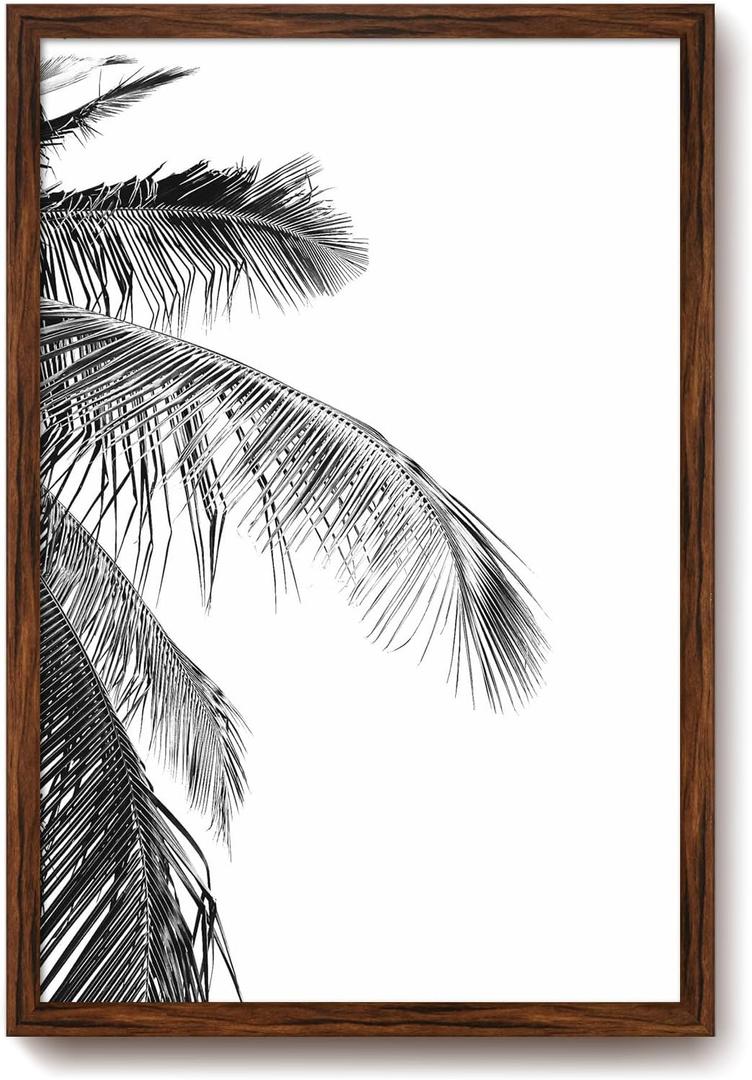 Rustic Walnut 16x24 Frame - Single Frame, 16 x 24 Poster Frame for Artwork, Puzzles, Photos and Movie Posters Picture Frames, Perfect Christmas Frame