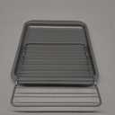 Cuisinart AMB-TOBPRK Toaster Oven Broiling Pan w/ Rack, silver, 11.2"(l) x 8.6"(w) x 0.06"(h)