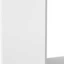 28" Extra Tall White Galvanized Planter, 14x14 Inch Large Metal Planter Box for Indoor & Outdoor Plants, with Drainage Holes & Internal Divider, Heavy Duty Flower Pot for Modern Patio or Garden