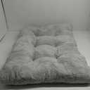 Bedsure Washable XL Dog Bed for Crate for Extra Large Dogs, Comfort Fluffy Plush Pet Pillow Bed Kennel Pad with Non-Slip Bottom, Machine Washable Pet Sleeping Mat, 41"x27", Gray