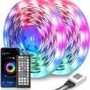 Nexillumi LED Lights for Bedroom 131ft Music Sync Color Changing Led Strip Lights (APP+Remote Control), RGB LED Strip for Room Decor Aesthetic Home Decor Gaming Room
