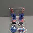 6 Pack American Flag Glasses USA Patriotic Party Sunglasses Fourth 4th of July Party Accessories Holiday Sunglasses Eyewear for Party Photo Booth Props