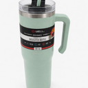 30oz Stainless Steel Tumbler Double Wall Vacuum Insulated Water Bottle With Handle And 2 in 1 Straw Lid (Sage)