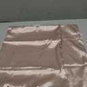 Curved Pillow Case, Side Sleeper Pillowcase, Champange Satin Pillowcase Cover with Zipper, Breathable and Soft, Queen Size 20 x 30 Inches