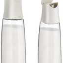 Baderke 2 Pcs Glass Sugar Dispenser with Pour Spout, 15 oz Glass Sugar Container Dispenser for Coffee Bar Accessories for Coffee, Tea and Baking