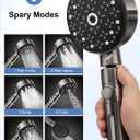 Filtered Shower Head with Handheld, High Pressure 6 Spray Mode Chrome Showerhead with Filterswith 79 Inch Stainless Steel Hose and Adjustable Showerhead Holder