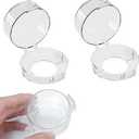 2 Pack Deadbolt Child Safety Lock Cover, Child Proof Door Knob Cover, Large Size Door Safety Deadbolt Lock for Kids, 2.76 * 2.14" Transparent