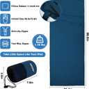 JAICOM Sleeping Bag Liner, Travel Sheets & Adult Sleep Sack, Ultralight and Portable Summer Sleeping Bag - Ideal for Backpacking, Hotels and Hostels, Business Trips, Camping, 86.6 x 35.4"