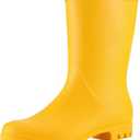 Asgard Women's Mid Calf Waterproof Rain Boots (8-8.5, Yellow)
