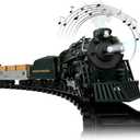 Lionel Battery-Operated Pennsylvania Flyer Freight Toy Train Set with Bluetooth, Locomotive, Train Cars, & Track with Authentic Train Sounds, Lights, & Water Vapor Smoke Effects for Kids 4+