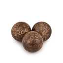 BHAVATU Decorative Balls Mango Wood Round Balls Set of 3 Individual Use Ideal for Use in Living, Dining Room Home Décor (3" x 3" x 3"), (Set of 3)