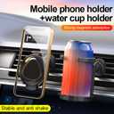 CYDZSW Phone Holder and Cup Holder 2 in 1, 360Adjustable Vent Magnetic Cell Phone Holders Mount and Cupholder for Car and Truck