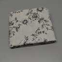 jinchan Floral Curtains for Living Room 84 Inch Length Farmhouse Printed Curtain Rod Pocket Back Tab Black Peony Flower Patterned Drapes Bedroom Window Curtains Set 2 Panels 25% Linen 75% Polyester