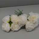 Mkono Peony Artificial Flowers 2 Packs 10 Heads Fake Peonies Flowers with Stems Real Touch Faux Silk Floral , 24 Pieces Arrangements for Home Table Decoration Party Bride Bouquet Wedding Gifts, White 