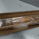 LazBlinds No Drill Bamboo Roman Shades, 37" W x 48" H, Malay Oak