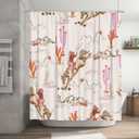Vintage Western Cowgirl Shower Curtains Rustic Wild West Cowboy Ride Horse and Desert Cactus Polyester Waterproof Cloth Bathroom Curtain with 12 Hooks 36x72Inch92x183cm
