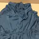 BTFBM Cocktail Dresses for Women Summer Satin Silk Sleeveless Mock Neck Maxi Wedding Guest Dress Spring Outfits 2026 (Teal, S)