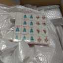 Mini Mahjong Set,American Mahjong Game Set,Complete Mahjong Tile Set with 166 White Tiles (1.2),4 Tile rulers,4 dice,1 Bag,100 Chips,5 Instruction Manuals,Mahjong Game Gift for Enthusiasts