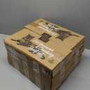 Set of 6 Cat Wall Shelves - Four Step Cat Shelf with Scratch Board, Mounted Cat Shelves, Sturdy Cat Wall Furniture for Indoor Cats