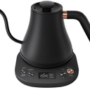 Mecity Electric Kettle Gooseneck Pour Over Kettle ±1℉ Temperature Control Quick Heating Water Boiler for Coffee & Tea & Formula Auto Shut Off Tea Kettle 1200 Watt, 0.8L, Matt Black, Barista Edition