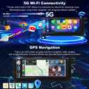 64G 5GWiFi Upgrade Car Radio for Dodge Ram 1500/2500/3500 1994-2002, Jeep Wrangler 1997-2002, Cherokee 1997-2001, 6.86inch Grand Cherokee Stereo Touch Screen Carplay Android Auto GPS FM Fast Charger