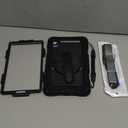 SEYMAC stock Case for Samsung Galaxy Tab A11+ Plus/A9+ Plus 11'', Full-Body Drop Protection Case with Screen Protector, Pencil Holder [360 Rotating Hand Strap] &Stand, Black