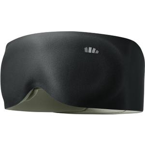 BENEUNDER Sleep Mask for Women Men,3D Contoured Cup Weighted Eye Mask, 100% Light Blockout Blindfold for Flight Nap Travel (Black)