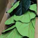 Tall Faux Fiddle Leaf Fig Tree7ft(84in) Potted Artificial Fiddle Leaf Fig Tree, Fake Fiddle Leaf Tree Indoor Outdoor with Realistic Texture for Home Office Living Room Bedroom Floor Decor.