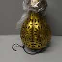 Hot Air Balloon Solar Lantern,Hanging Lantern Outdoor Waterproof Decorative Metal LED Solar Lights for Trees Patio Garden Yard Porch Decor, Gold