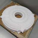 EIFHYT Primed Urethane Ceiling Medallion for Light Fixtures and Ceiling Fans, 18"OD x 4"ID x 1-1/8"P (Fits Canopies up to 7-3/4") White.