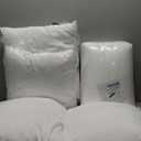 MIULEE Pillows Inserts, Pack of 4 18x18 Inch 100% Virgin Microfiber Filling Throw Pillows for Bed Couch Sofa