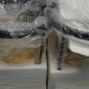 Farmhouse Pendant Lighting, Mini Rustic Hanging Light Fixture with Seeded Glass Shade for Kitchen Island, Foyer, Hallway, Bedroom and Entryway, Bronze, Set Of 2