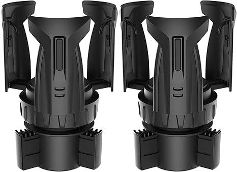 Cup Holder Expander, Automatic Car Cup Holder Expander Holds Large Water Bottles, Compatible with Yeti, Stanley, Owala Tumbler & Mugs, Adjustable Arms & Extendable Base Insert