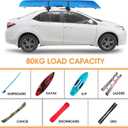 HEYTRIP Universal Soft Roof Rack Pads for Kayak/Surfboard/SUP/Canoe with 15FT Tie-Down Straps and Storage Bag