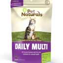 Pet Naturals Daily Multi Multivitamin Soft Chews for Cats, Vet Formulated with Biotin, Taurine, Calcium, and Arginine, Gentle Formula, Value Size, Fish, 160 Count