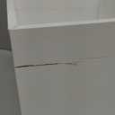 Lint Bin for Laundry Room, Farmhouse Lint Box, Wooden Lint Holder with Lid, Lint Container for Laundry Room Decor, Dryer Lint Trash Can for Laundry Accessory Organization (White)