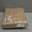 DEXI Jute Door Mat for Front Entryway, 24x35 Braided Woven Doormat Outside Entrance, Dirt Trapper Natural Fiber Entry Mats for Patio, Brown