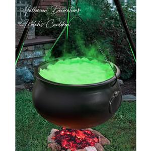 Halloween Decorations - Large Witches Cauldron on 54" Tripod with Lights - Black Plastic Bowl Decor - Hocus Pocus Candy Bucket Decoration for Indoor Outdoor Home Room Porch Yard Lawn Party Outside