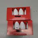 2 x 4 C9 Replacement Bulbs Ceramic White 7 Watt Incandescent
