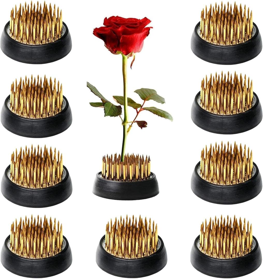 10Pcs Kenzan 34mm/1.34inch Diameter Floral Pin Frog Ikebana Flower Arranger Holder