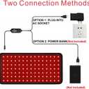 New 16'' X 7.9'' LED 660nm Red Light Therapy and 850nm Near Infrared Light Therapy Devices Large Pads Wearable Wrap for Pain